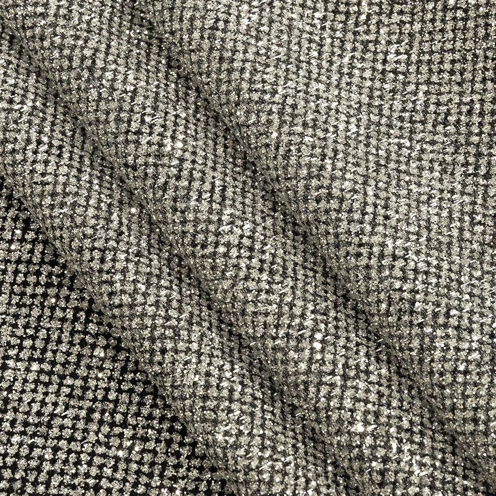Tulle with Metallic Platinum Glitter - Black - Platina Collection - Joann Fabrics