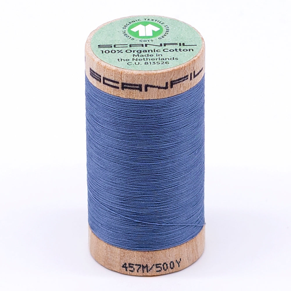 SCANFIL® 50wt Organic Pima Cotton Thread 500 yds - 4816 Blue Shadow - Joann Fabrics