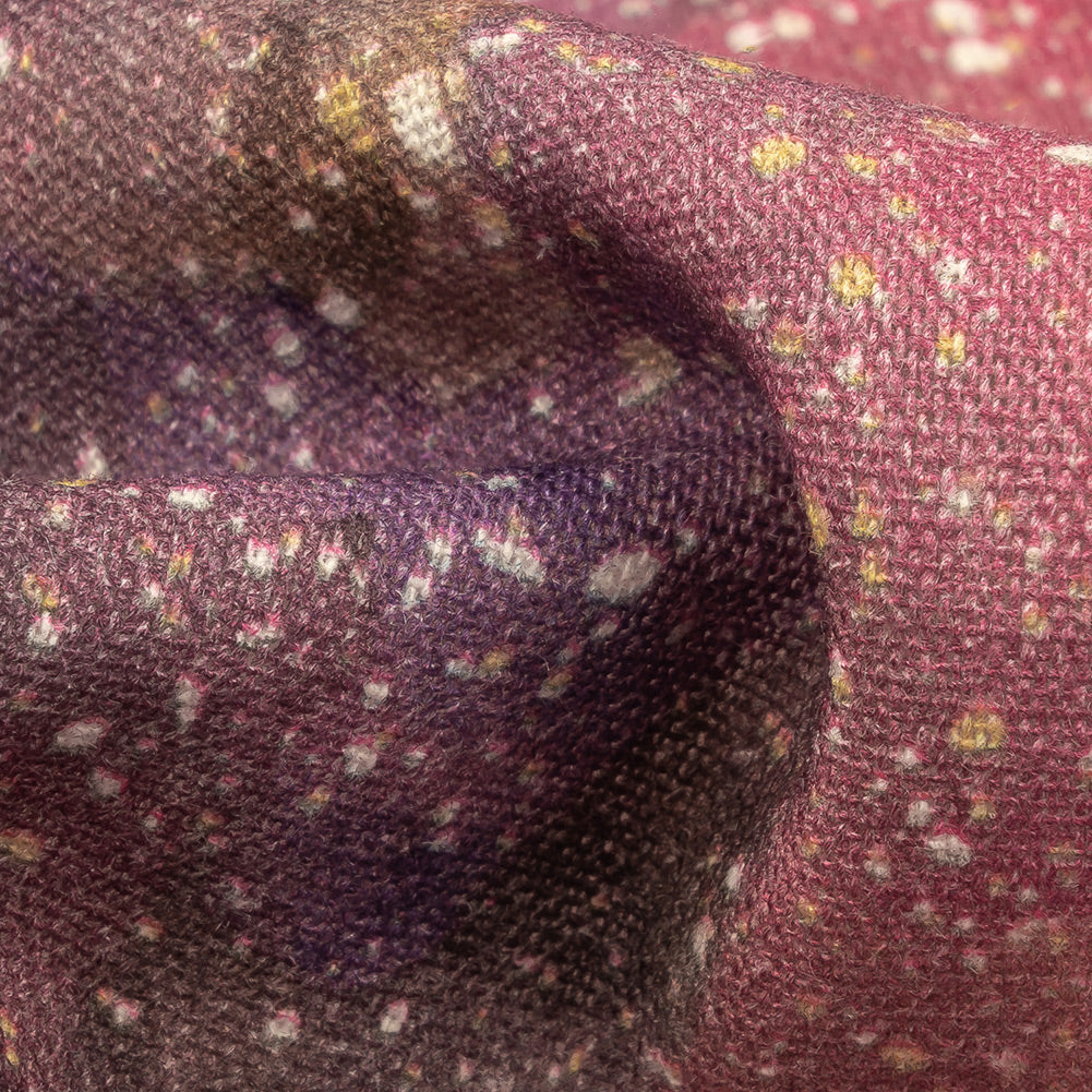 Linen and Rayon Woven - Pink, Purple and White Abstract - Hope Spotted Print - Mood Exclusive Wisteria Collection - Joann Fabrics