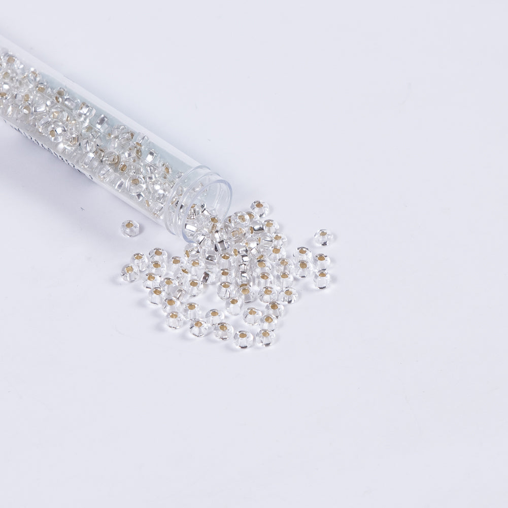 Silver Lined Crystal Czech Seed Beads - Size 6 - Joann Fabrics