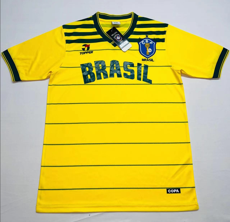 1984 Retro Brazil Home Soccer Jersey 1:1 Thai Quality