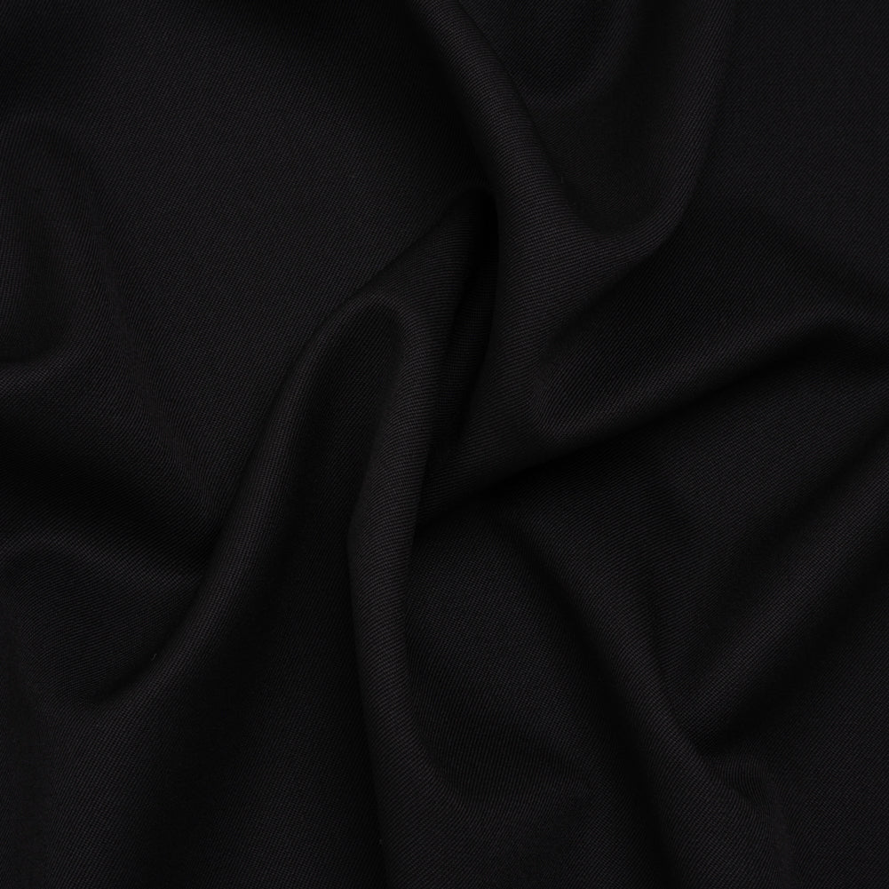 Wool Twill Suiting by Alexander McQueen - Black - Designer Deadstock - Joann Fabrics