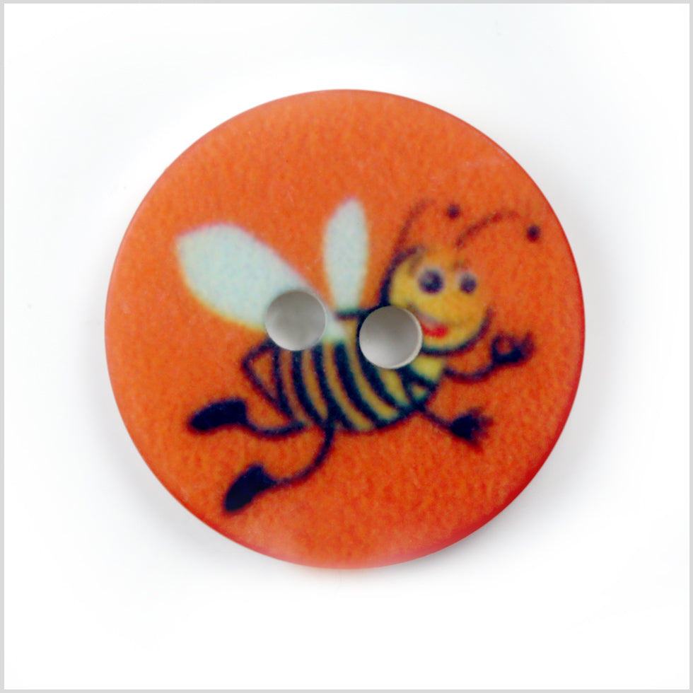 Orange Kids Bumblebee Button - 24L/15mm - Joann Fabrics