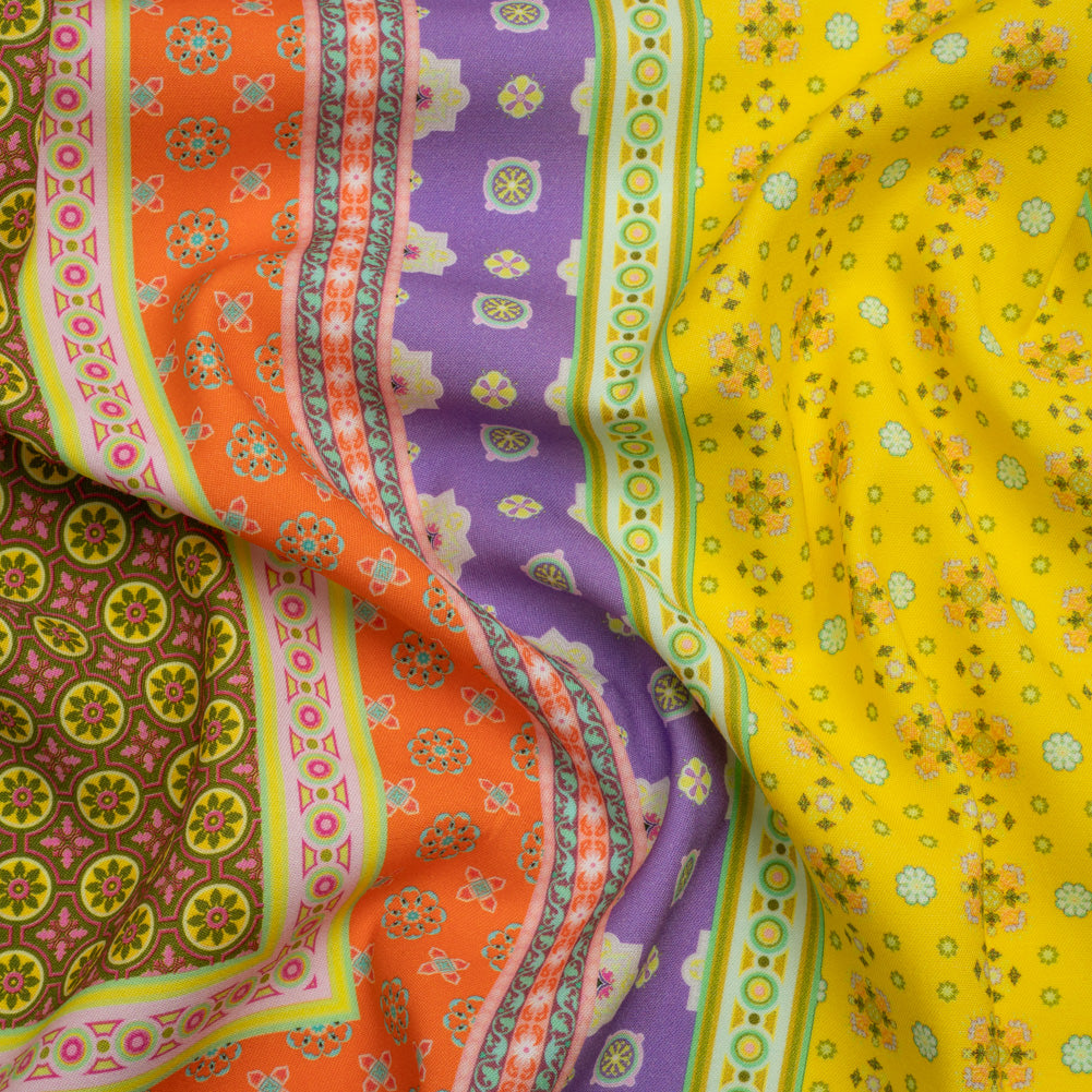 Mood Exclusive Purple Vibrant Stretch Sustainable Rayon Batiste Panel - Joann Fabrics