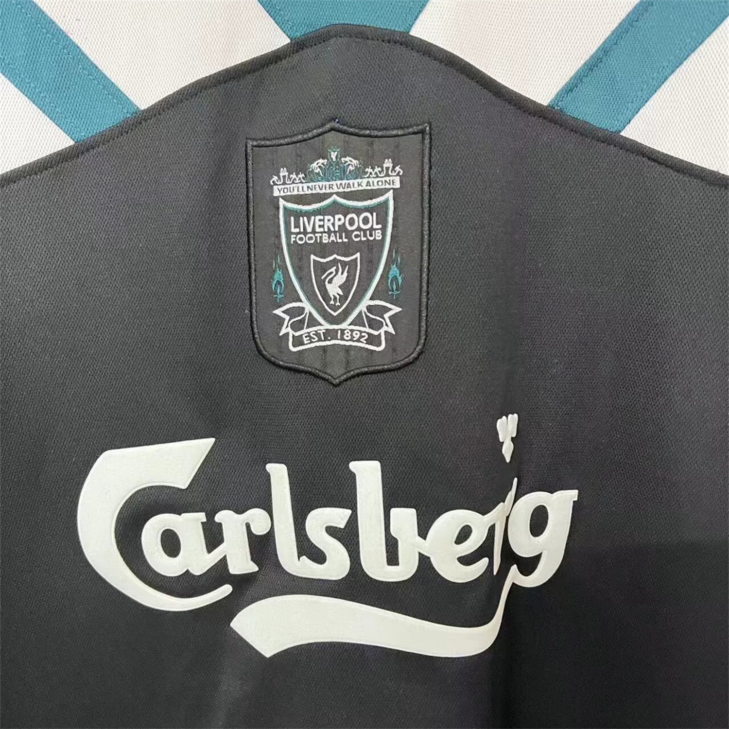 Retro Liver.pool 1995-96 Green And Black Training Jersey - UnitedFutballJersey