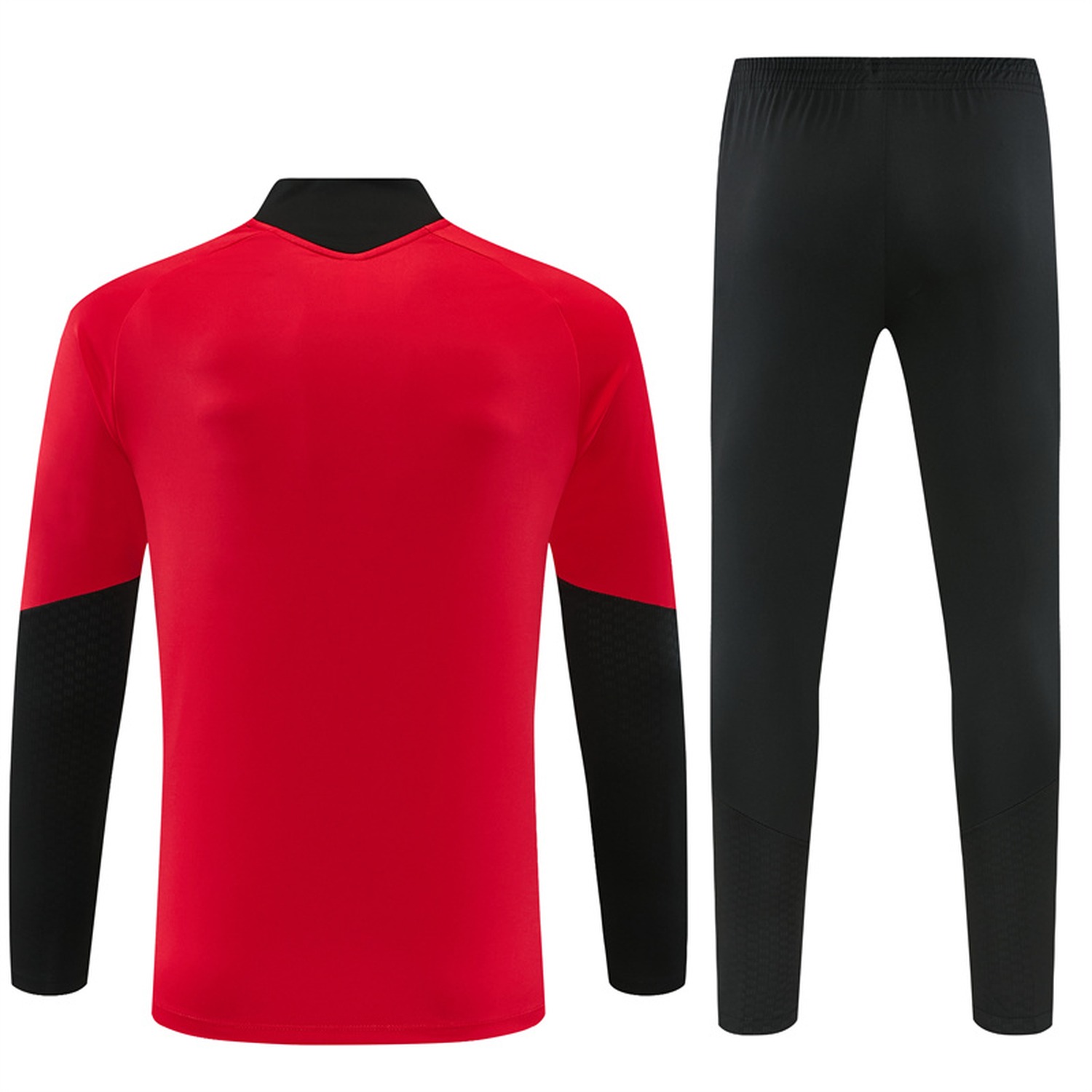 Ajax 26-27 Kids Long Sleeve Training Set - Red Top & Black Pants - UnitedFutballJersey