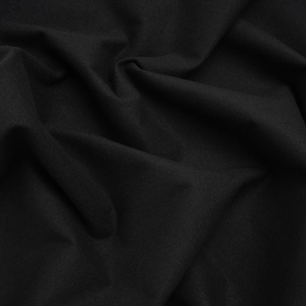 Stretch Brushed Polyester Twill - Black - Deadstock - Joann Fabrics