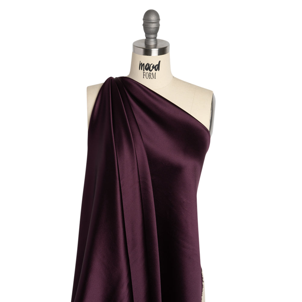 Silk Crepe Back Satin - Eggplant - Premium Collection - Joann Fabrics