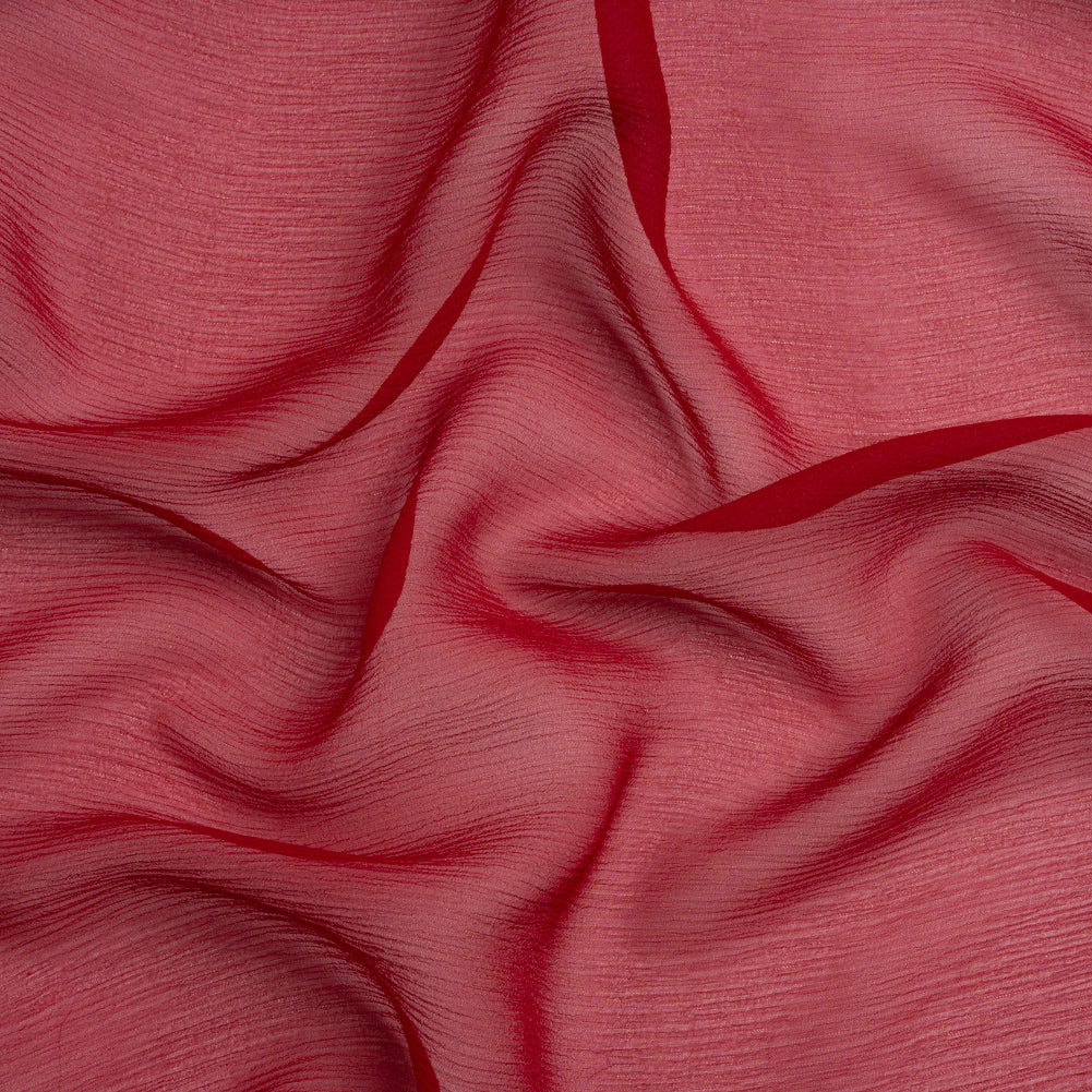 Crinkled Silk Chiffon - Chili Pepper - Premium Collection - Joann Fabrics