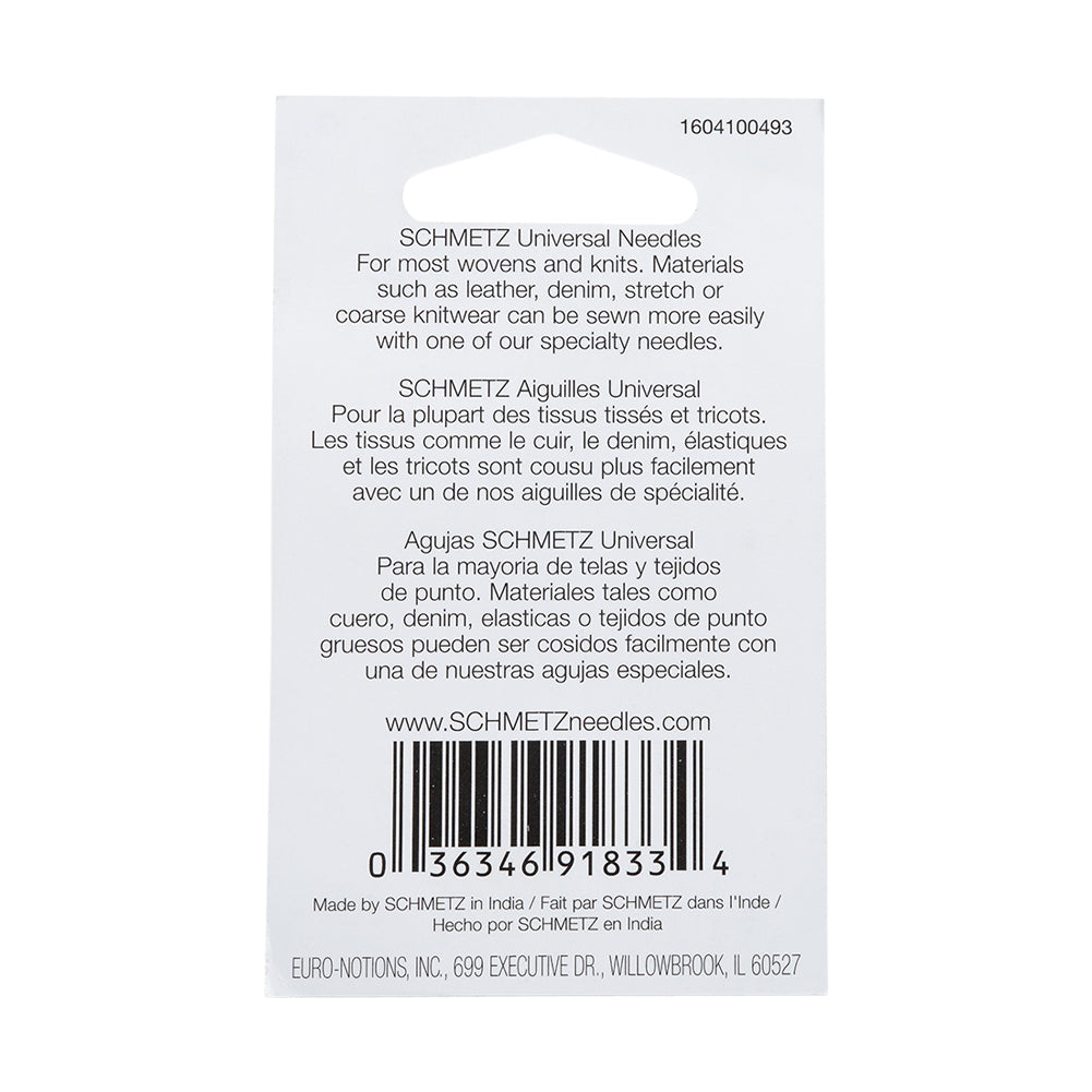 Schmetz Universal Machine Needles - 80/12 - 10 ct - Joann Fabrics