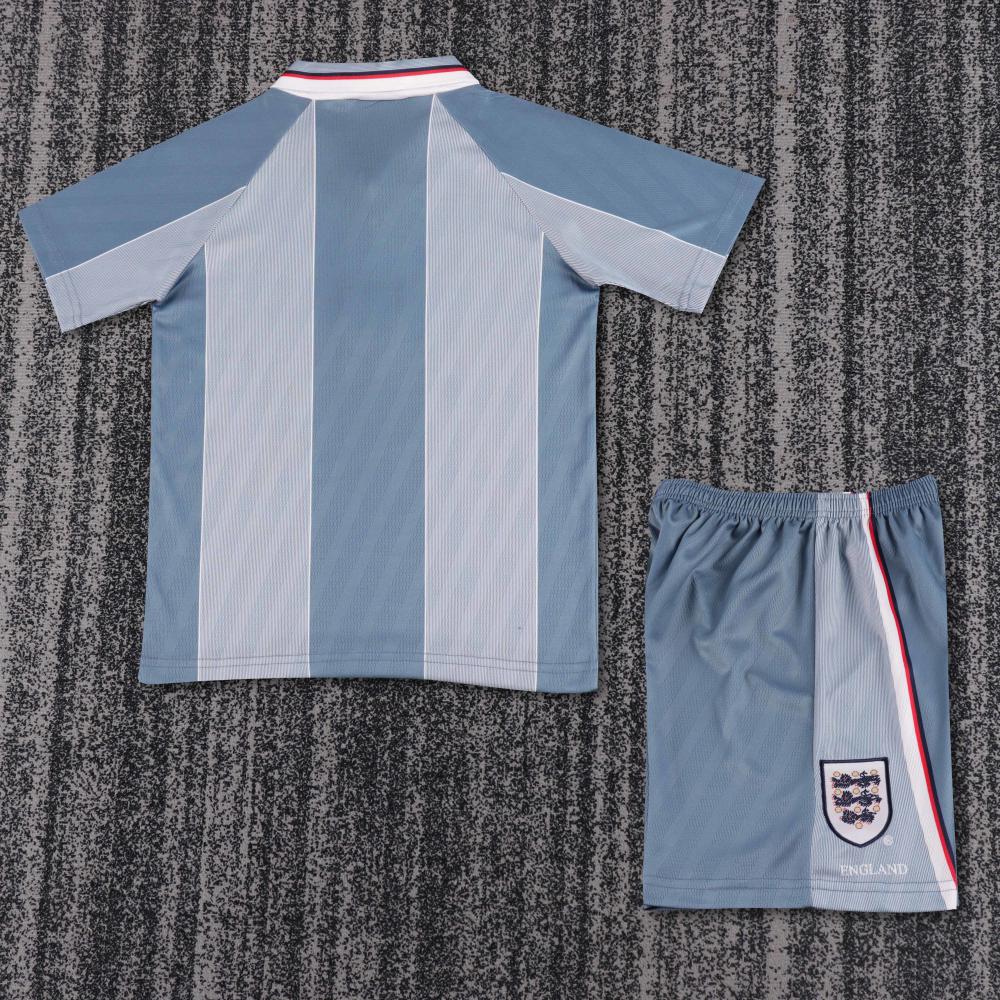 1996 Retro England Away Football Shirt 1:1 Thai Quality Kids Size