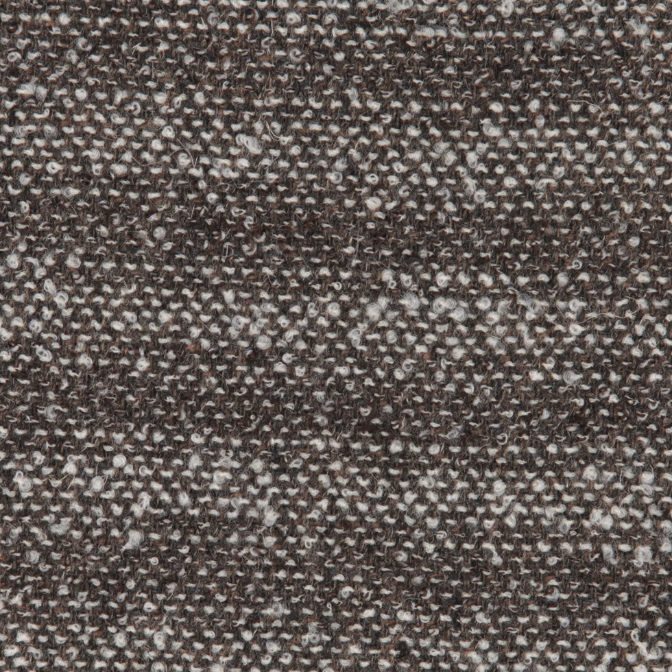 Famous NYC Designer Italian Heathered Brown Ticking Stripes Wool Boucle - Joann Fabrics