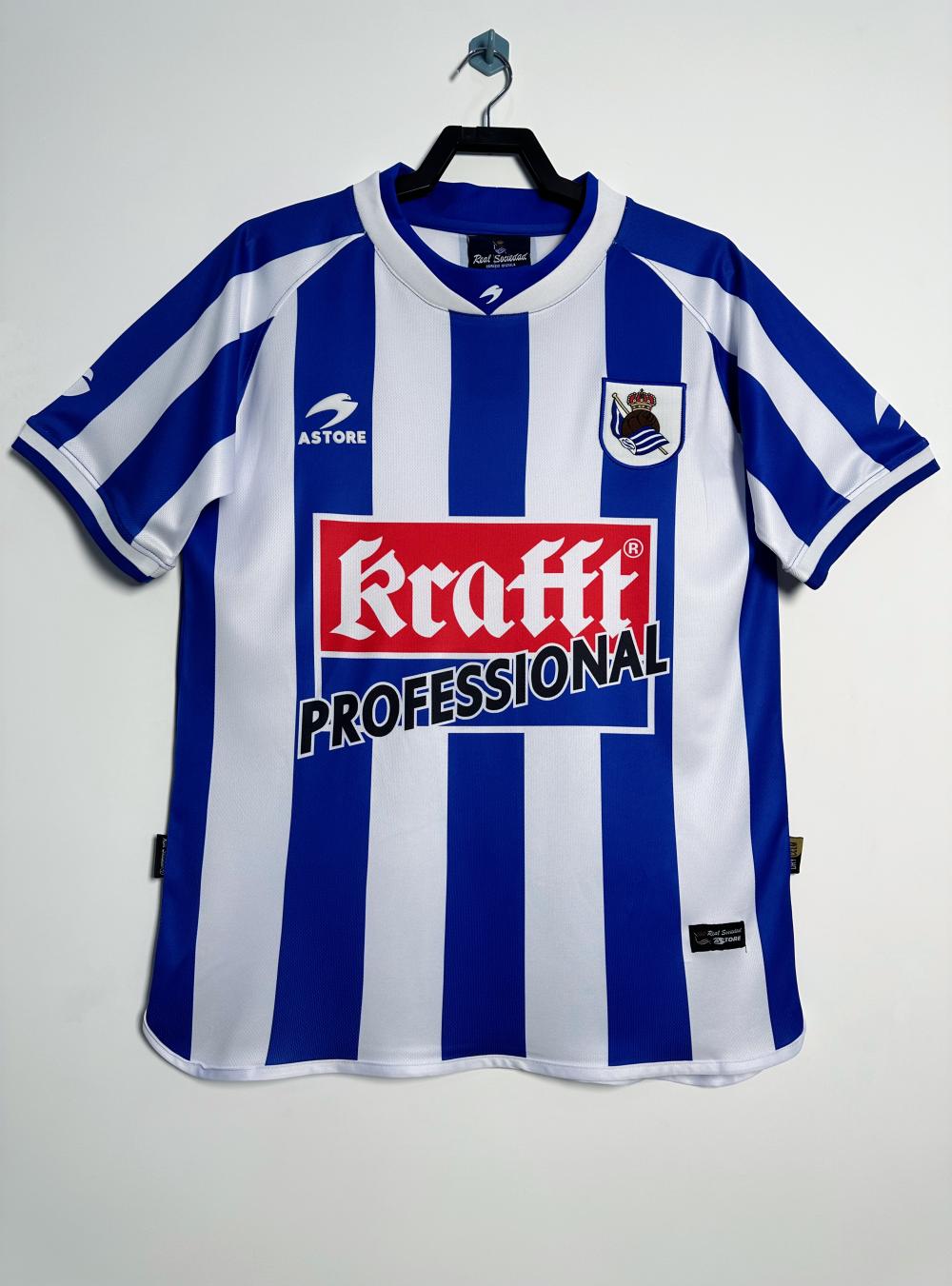 2002-2003 Retro Real Sociedad Home Football Shirt 1:1 Thai Quality