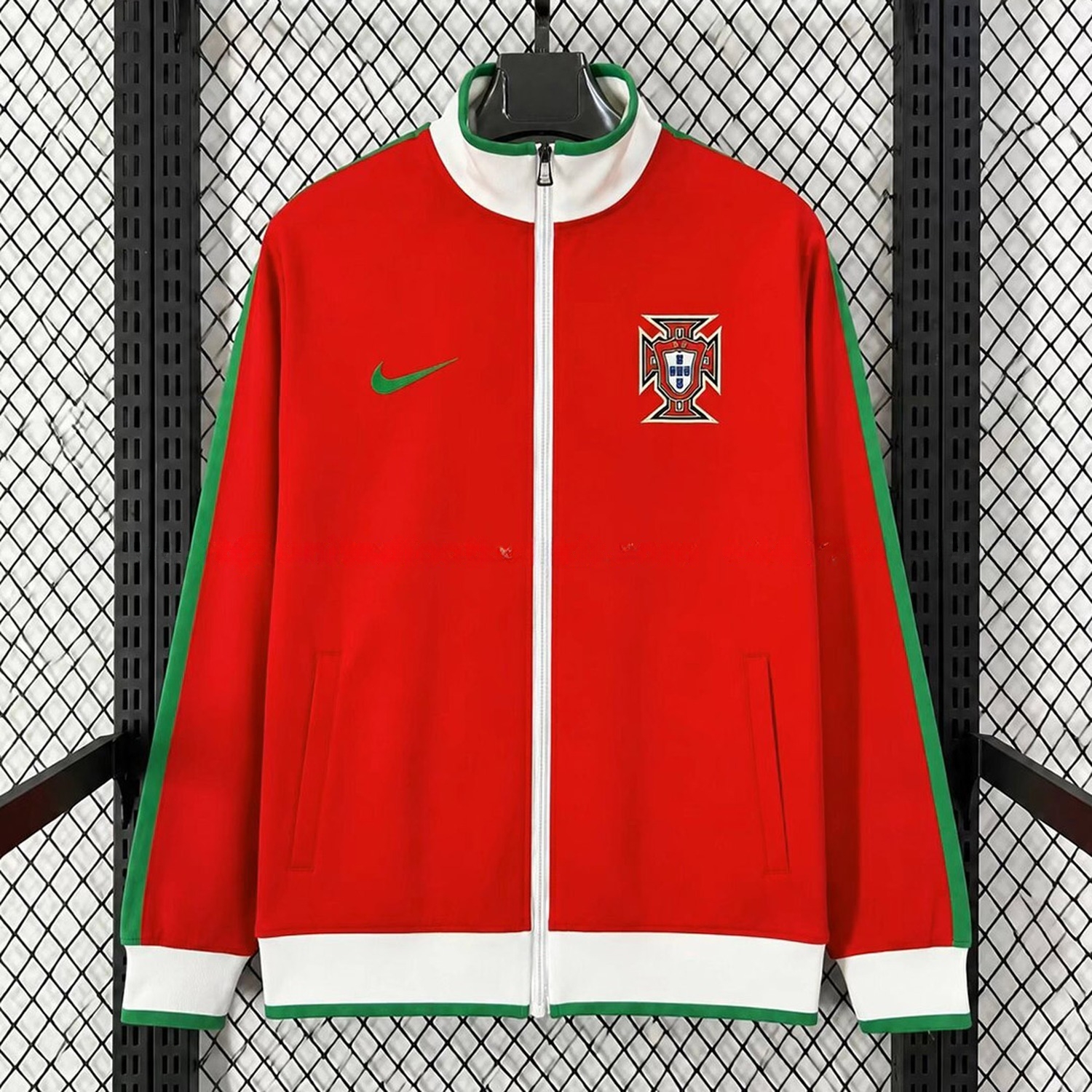 Retro Portugal 2010-12 Red Windbreaker - UnitedFutballJersey