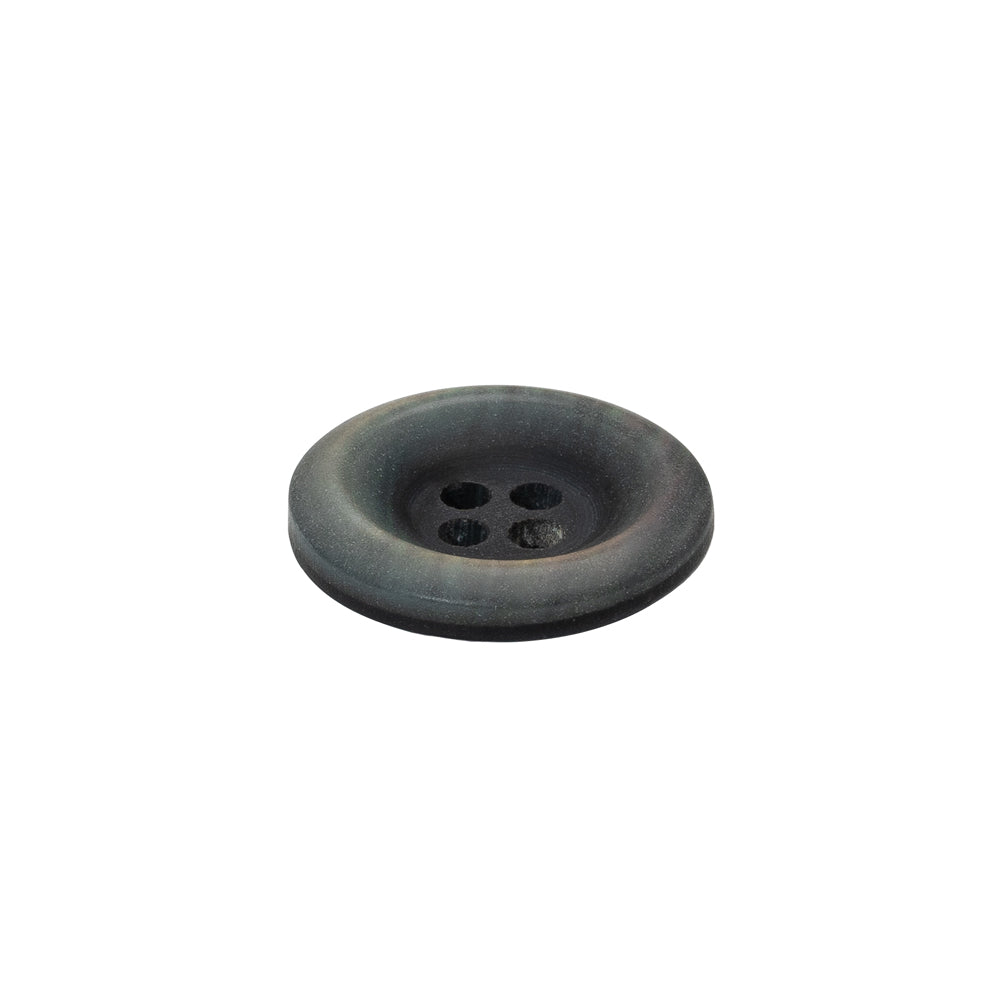 Rolled Rim 4-Hole Plastic Button - Silver and Gray Iridescent - 28L/18mm - Joann Fabrics