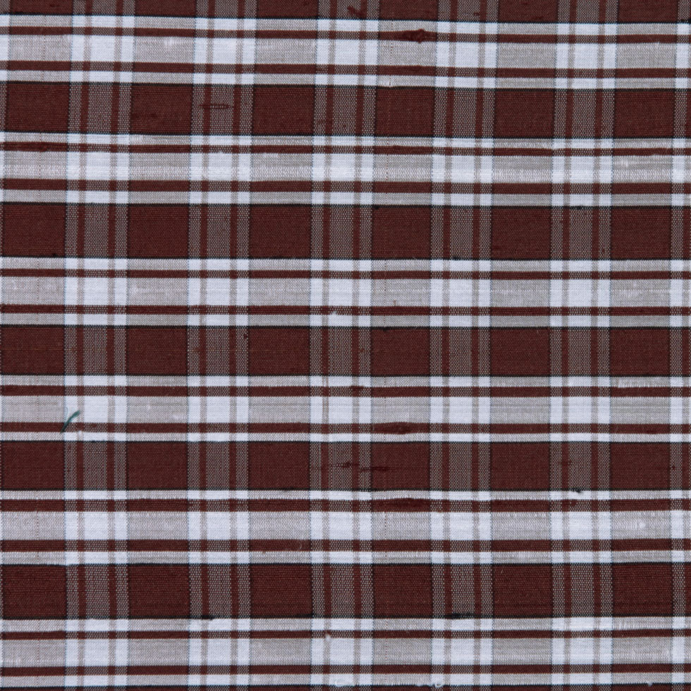 Chocolate Plaid Shantung/ Dupioni - Joann Fabrics