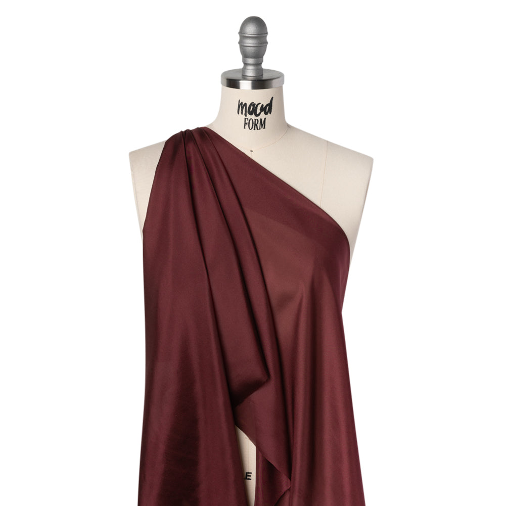 China Silk/Habotai - Wine Red - Famous Australian Designer Deadstock - Joann Fabrics