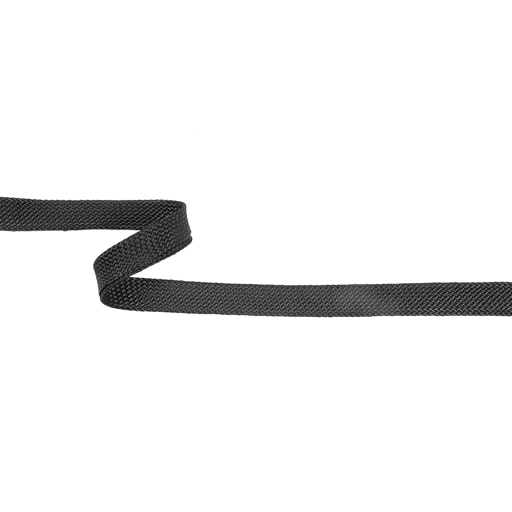 Caviar Luminous Rayon Braided Foldover Trim - 0.5