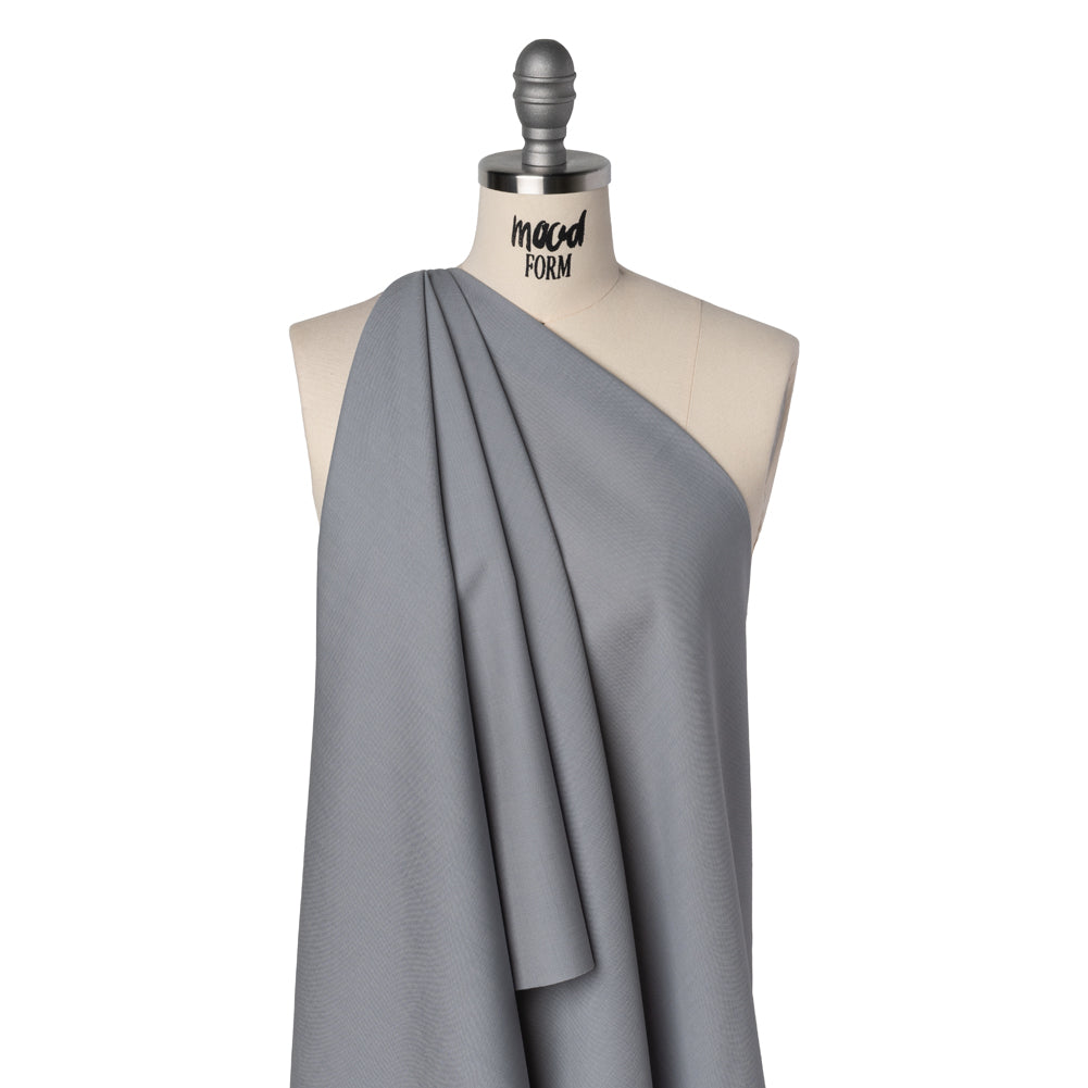 Summer Weight Wool Suiting by Alexander McQueen - Light Gray - Designer Deadstock - Joann Fabrics