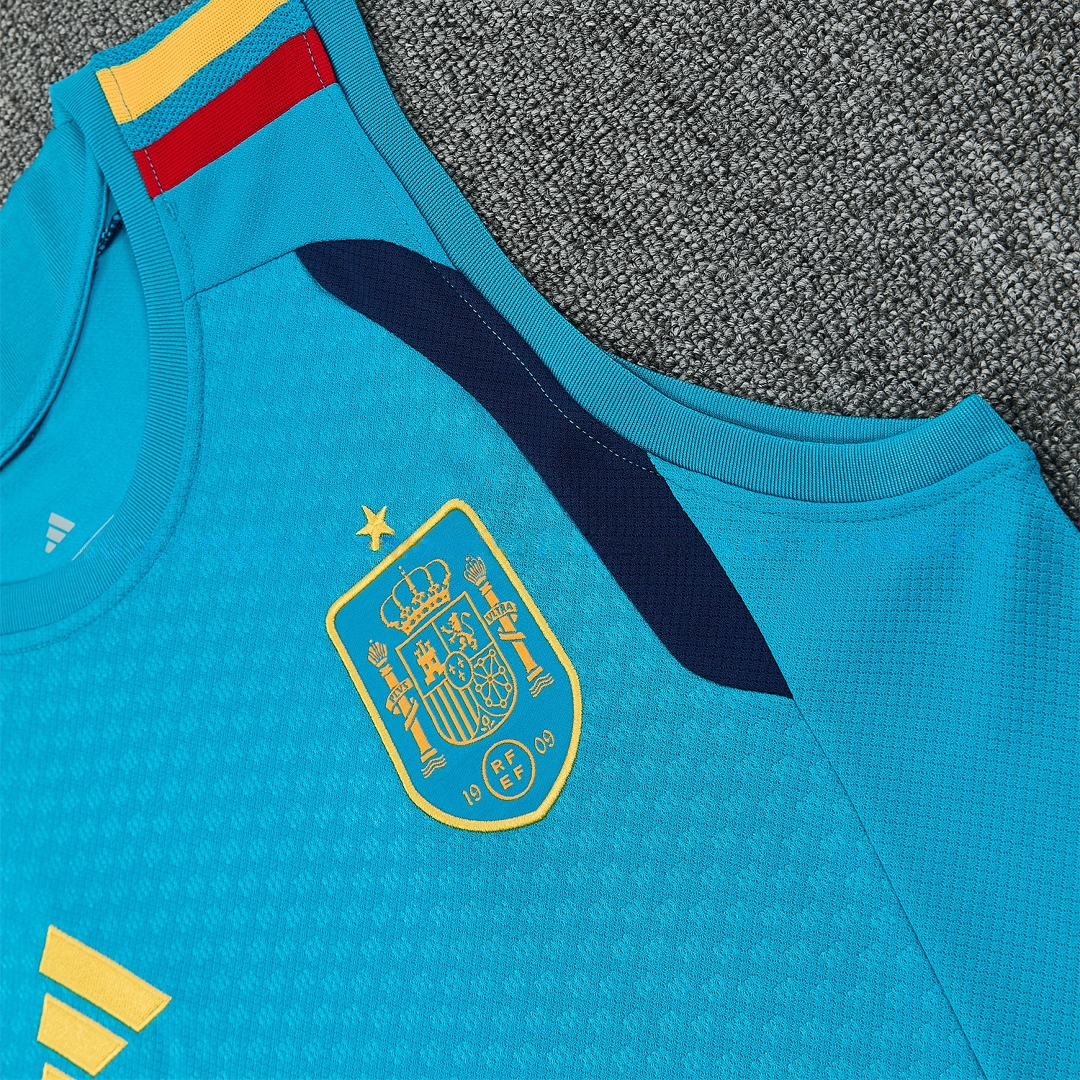 Spain 2026 Vest Training Set - Light Blue Top & Dark Blue Pants - UnitedFutballJersey