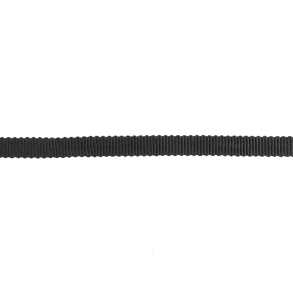 Black Onyx Petersham Grosgrain Ribbon - 0.25