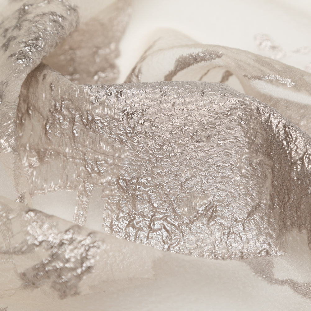 Metallic Tuffet and Pure Cashmere Abstract Luxury Organza Brocade - Joann Fabrics