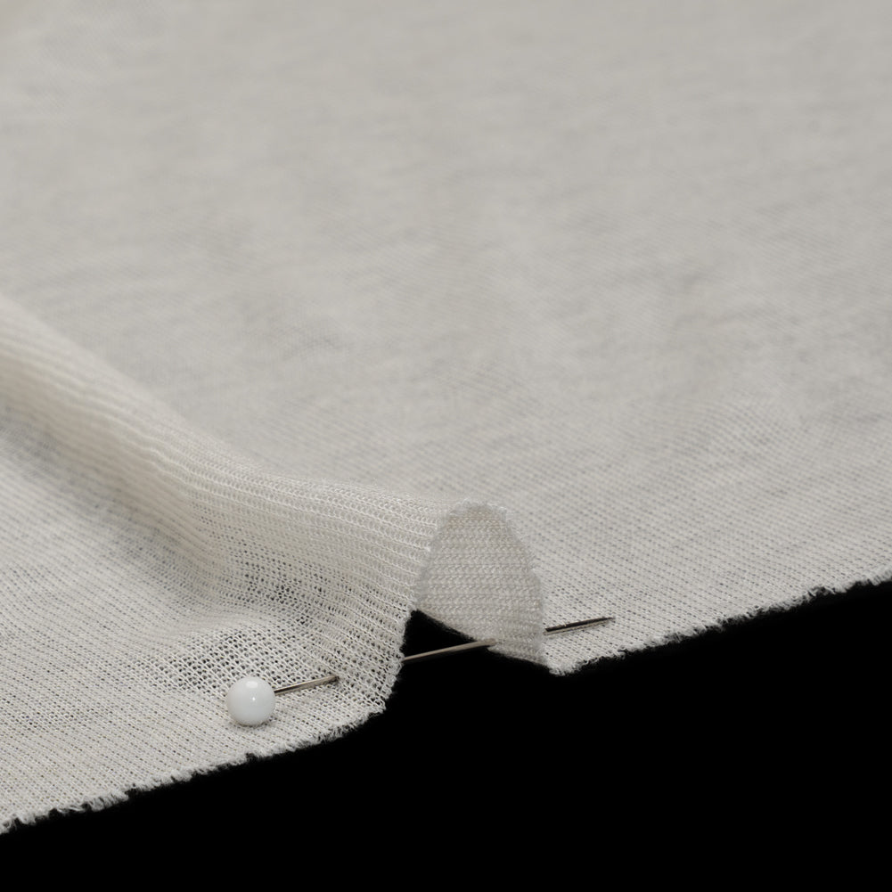 Lightweight Polyester Interlock Knit - Ivory - Designer Deadstock - Joann Fabrics