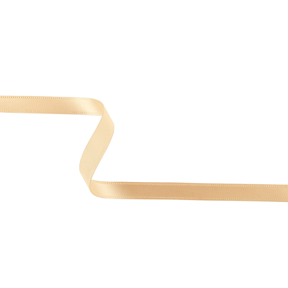 Pale Peach Woven Ribbon with Embossed Borders - 0.5