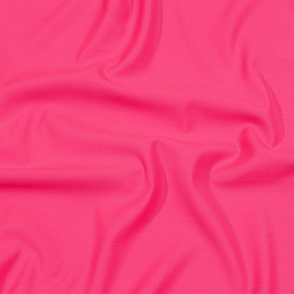 Italian Hi-Vis Pink Double Face Stretch Super 150 Virgin Wool Twill Suiting - Joann Fabrics