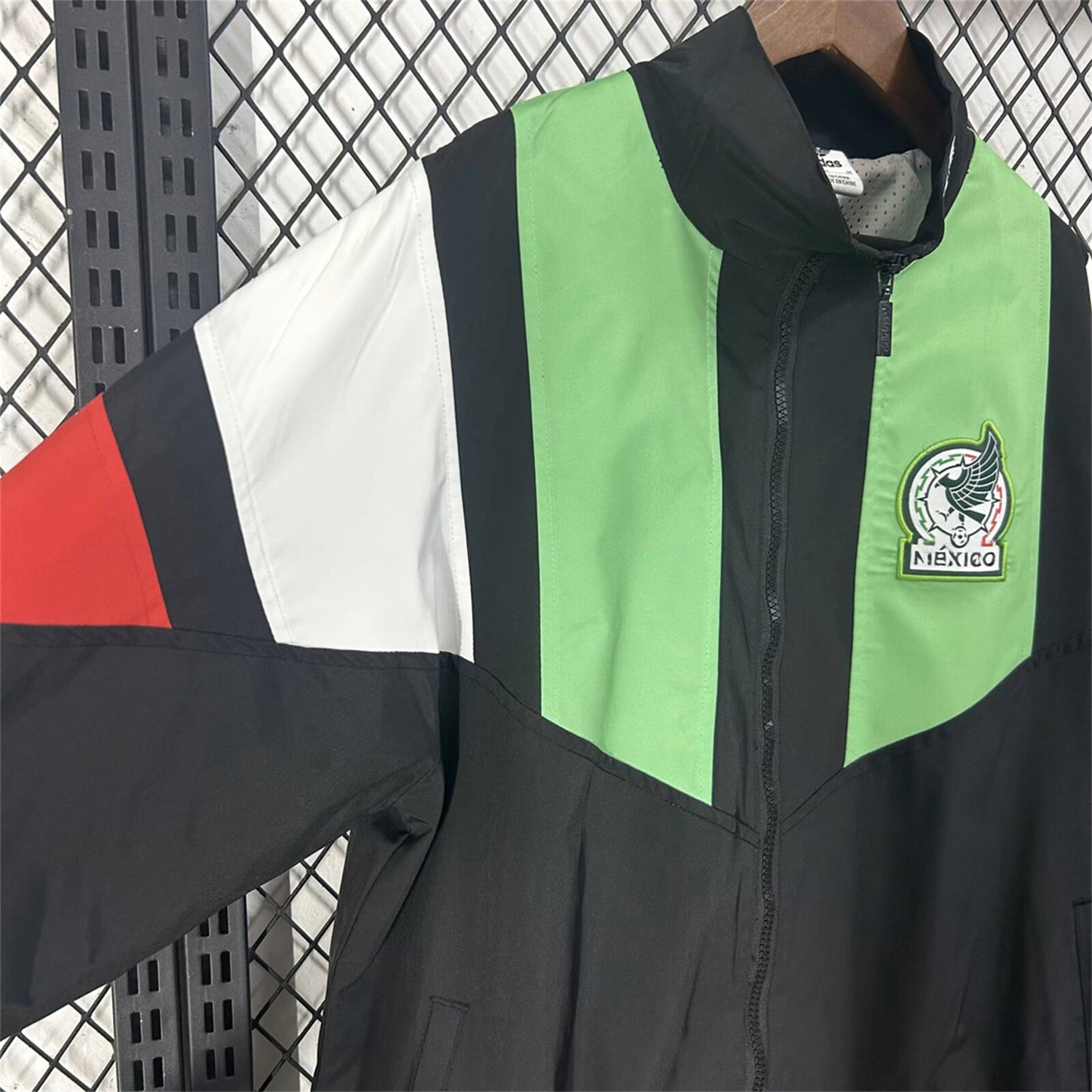Mexico 2026 EQT Windbreaker Jacket - Black Green - UnitedFutballJersey