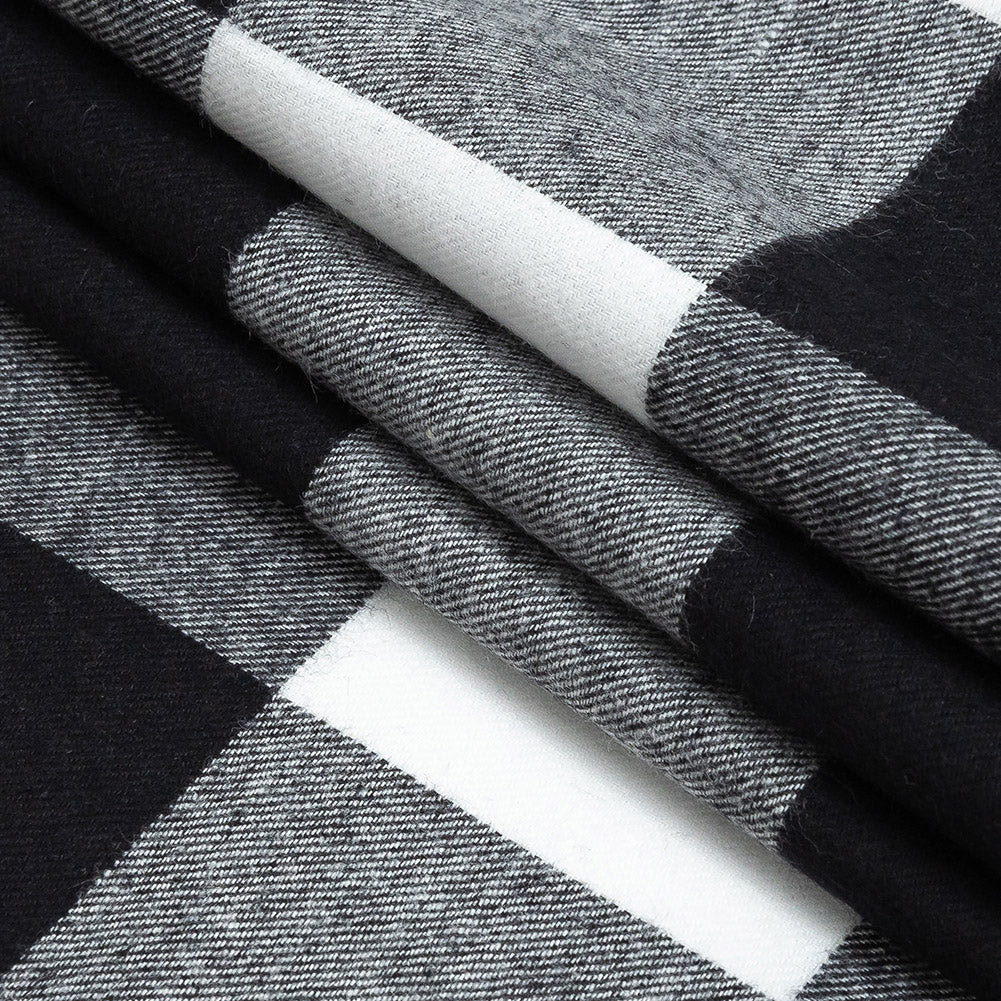 Buffalo Check Cotton Flannel - Black and White - Seco Collection - Joann Fabrics