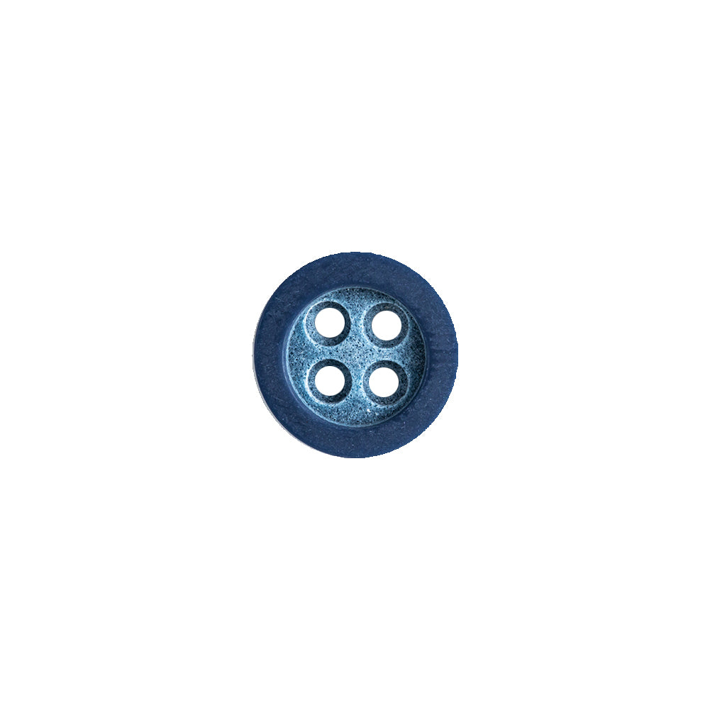 Rimmed Blue 4-Hole Button - 18L/11.5mm - Joann Fabrics