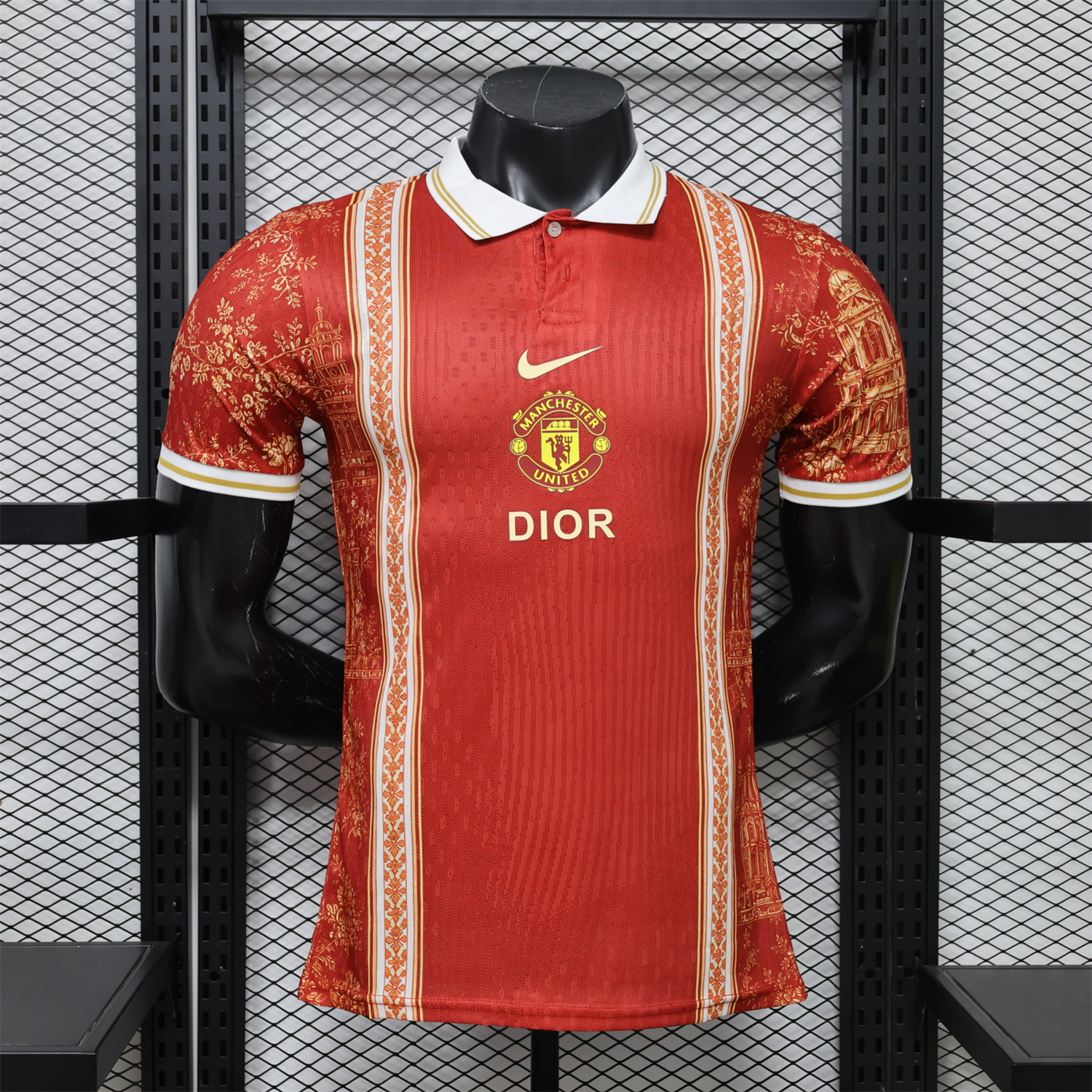 Manchester United 26-27 x DIOR Red Special Jersey - Player Version - UnitedFutballJersey