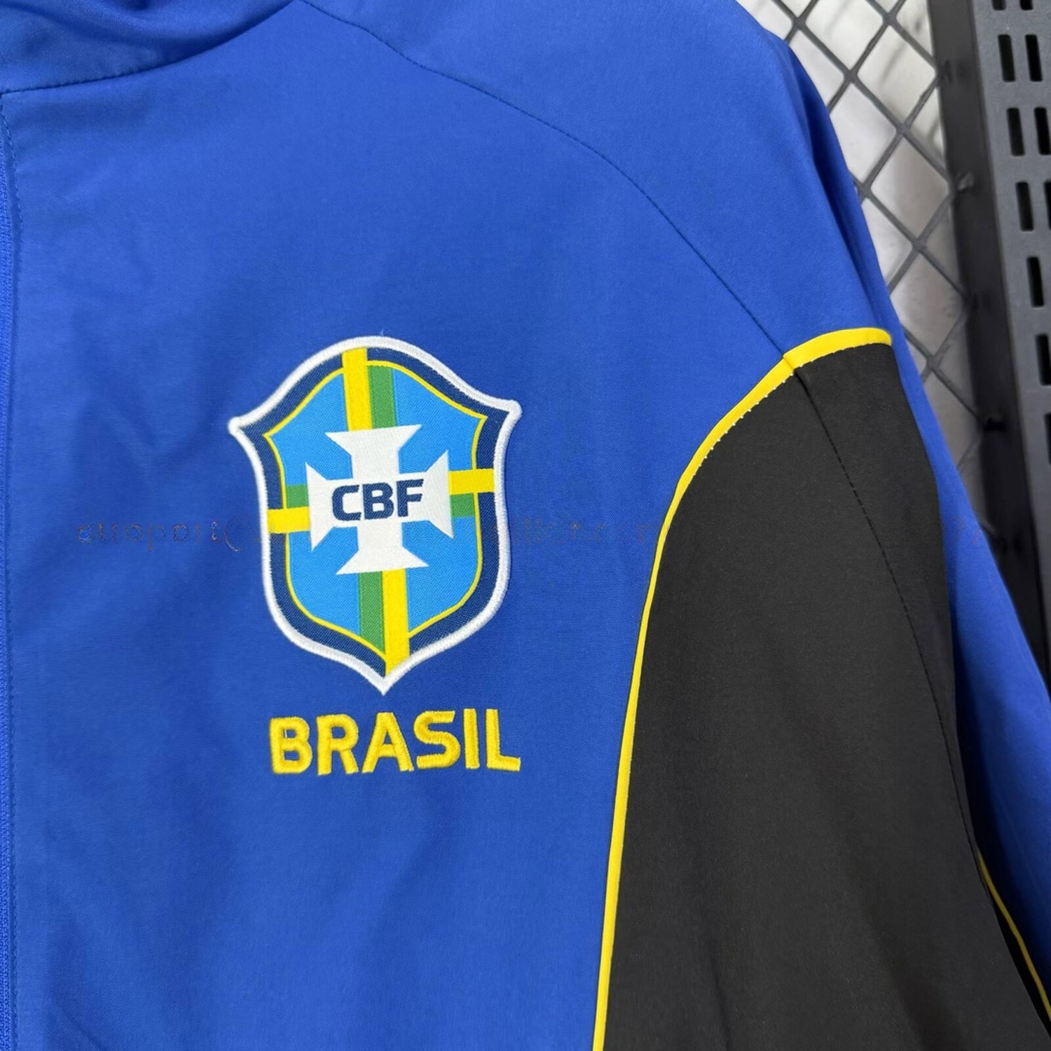 Brazil 2026 Away Blue With Black Windbreaker - UnitedFutballJersey