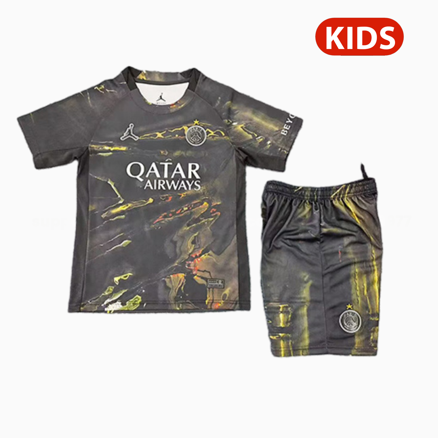 Paris Saint-Germain PSG 25-26 Night Version Fifth Kids Kit - UnitedFutballJersey