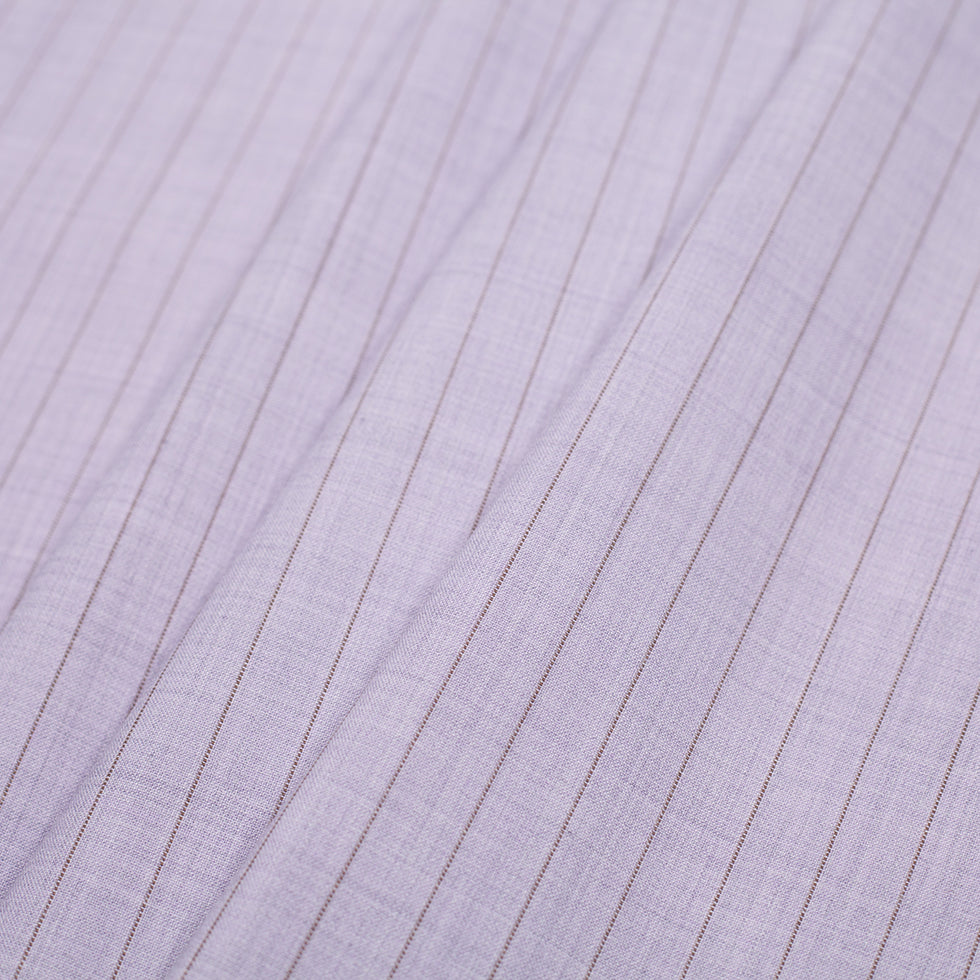 Italian Heather Purple Striped Stretch Polyester Suiting - Joann Fabrics