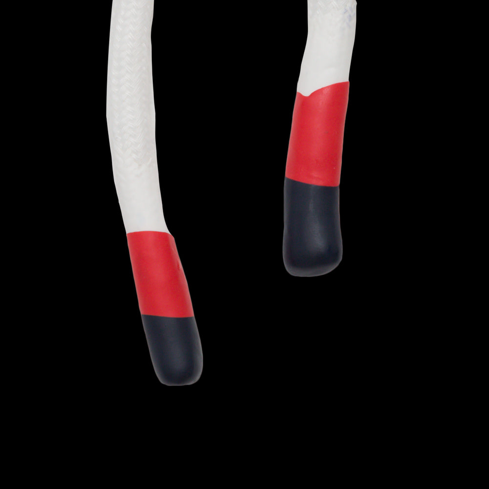 Italian White Drawstring with Navy and Red Tips - 52