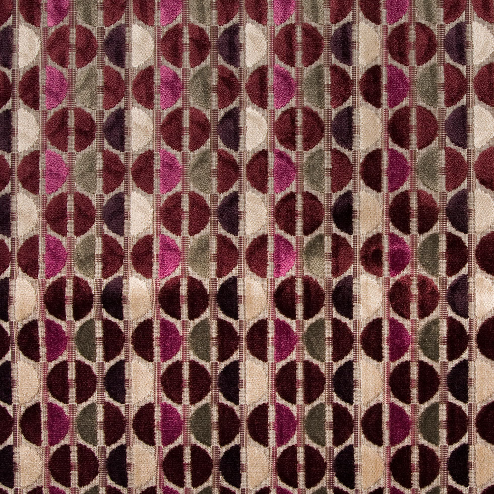 Burgundy/Stone Polka Dots Chenille - Joann Fabrics
