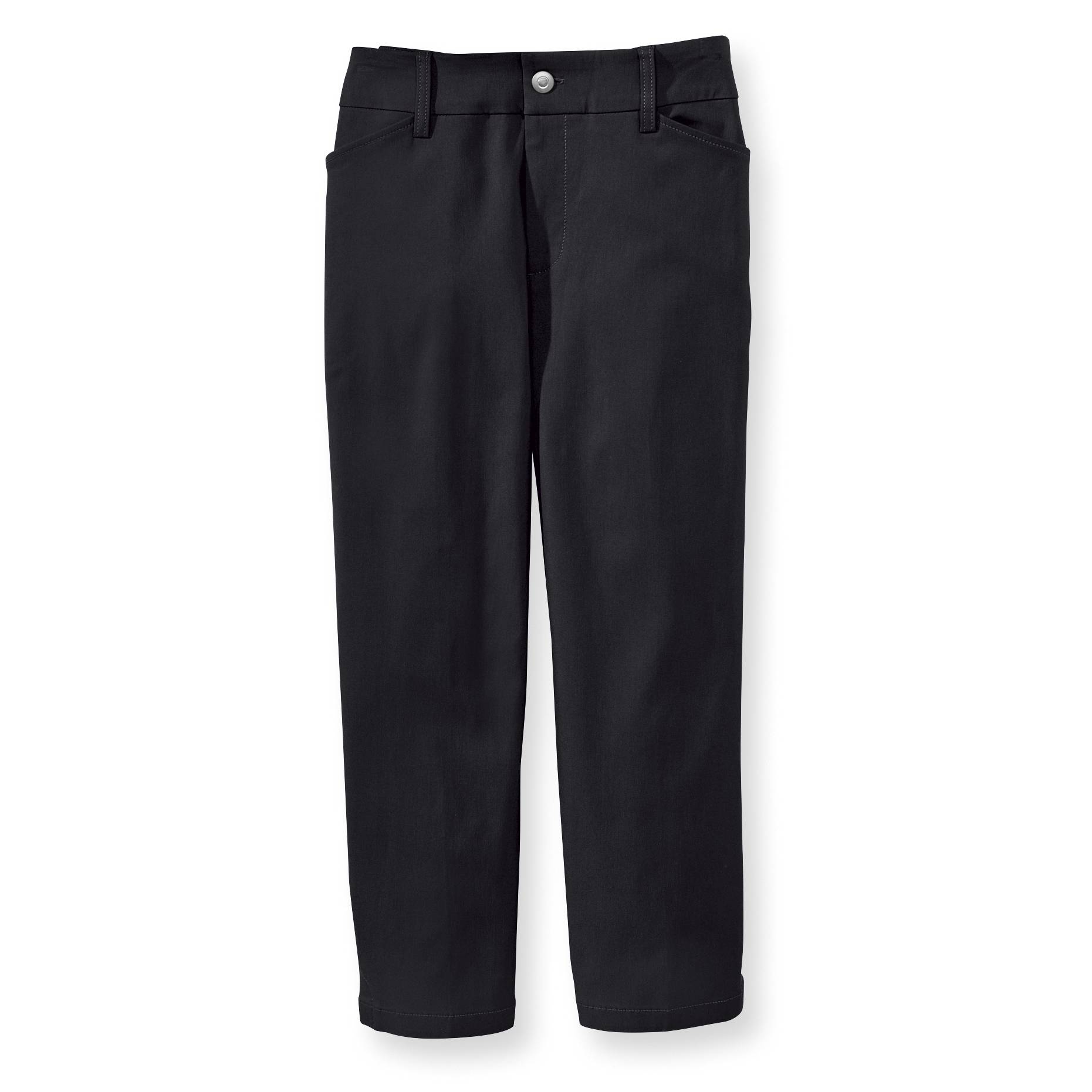 Soft Stretch Capri, Wrinkle Resistant, Fly Front with Button, Pockets - Northstyle Catalog