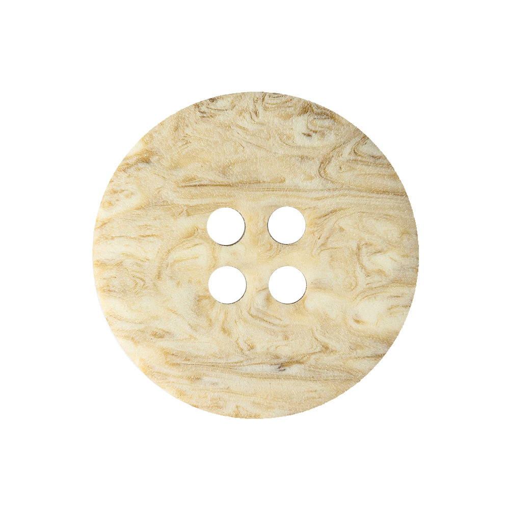 Brown Rice and Bleached Sand Rippled Tire Rimmed 4-Hole Button - 40L/25.5mm - Joann Fabrics