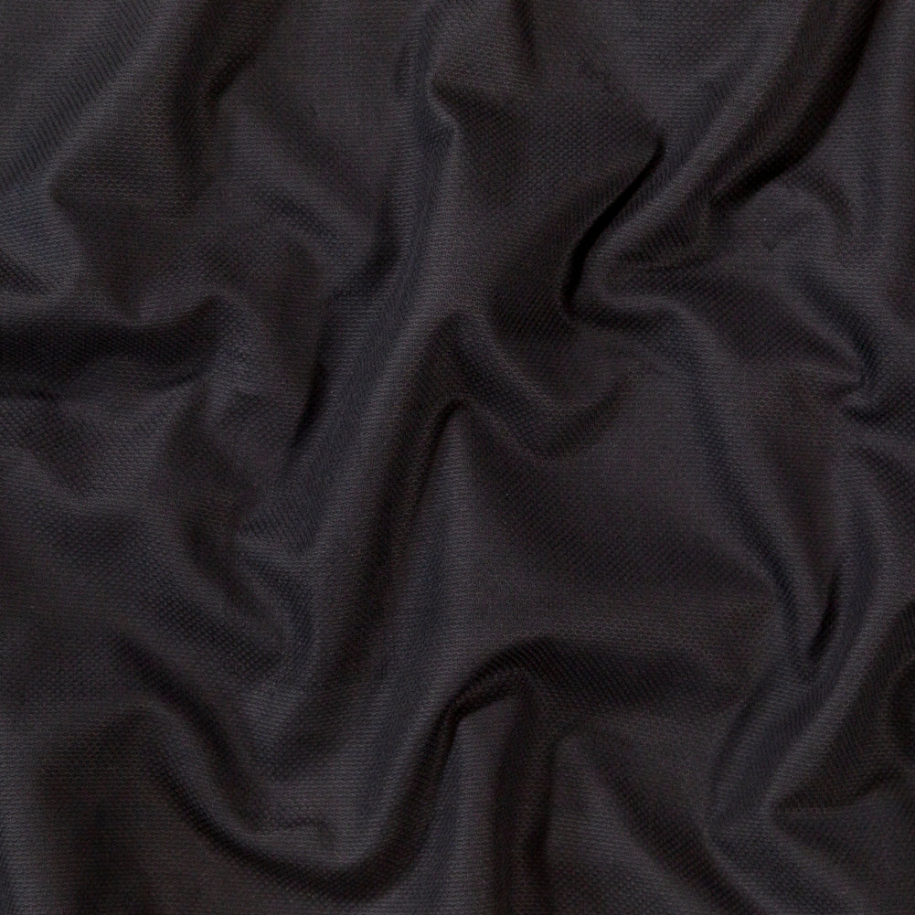 Birdseye Organic Cotton Pique - Black - Otranto Collection - Joann Fabrics