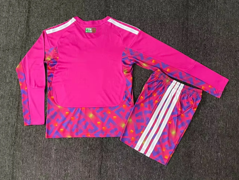 2025/2026 Long Sleeve Mexico Goalkeeper Football Shirt 1:1 Thai Quality Kids Size