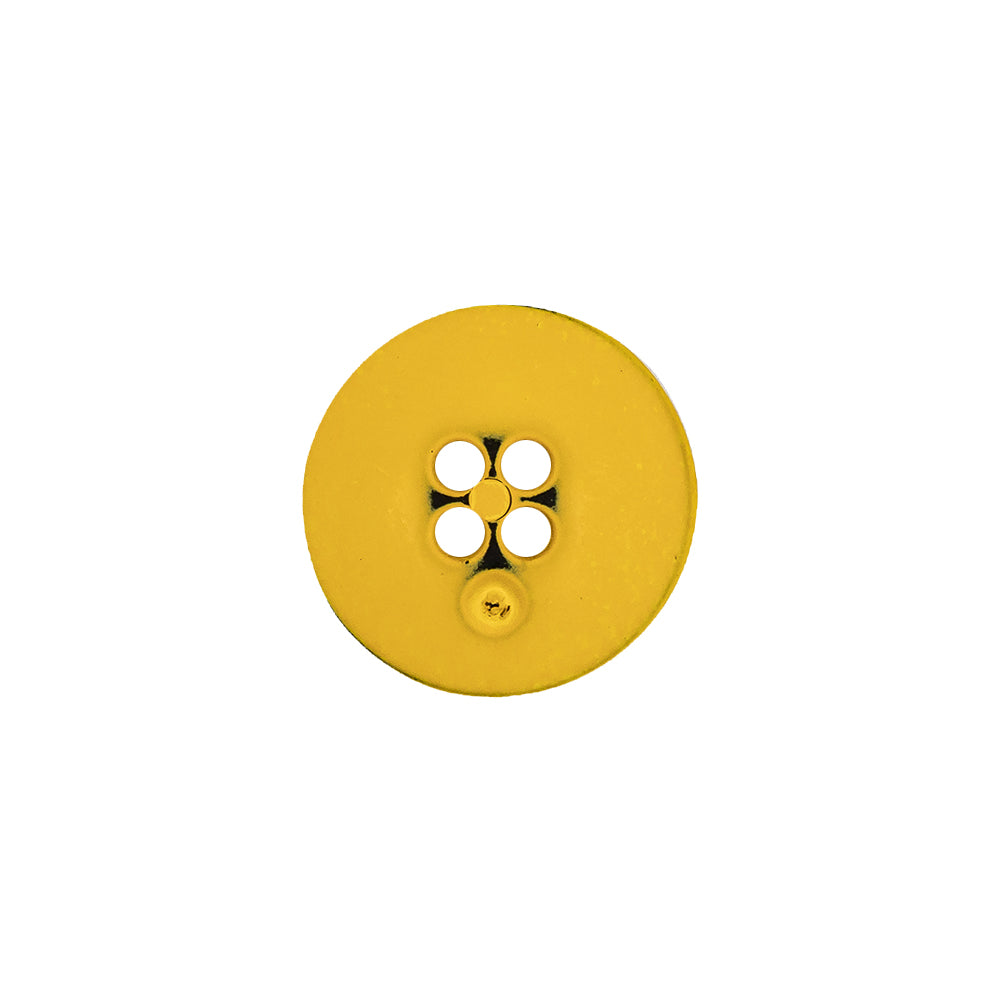 Italian Yellow 4-Hole Plastic Button - 24L/15mm - Joann Fabrics