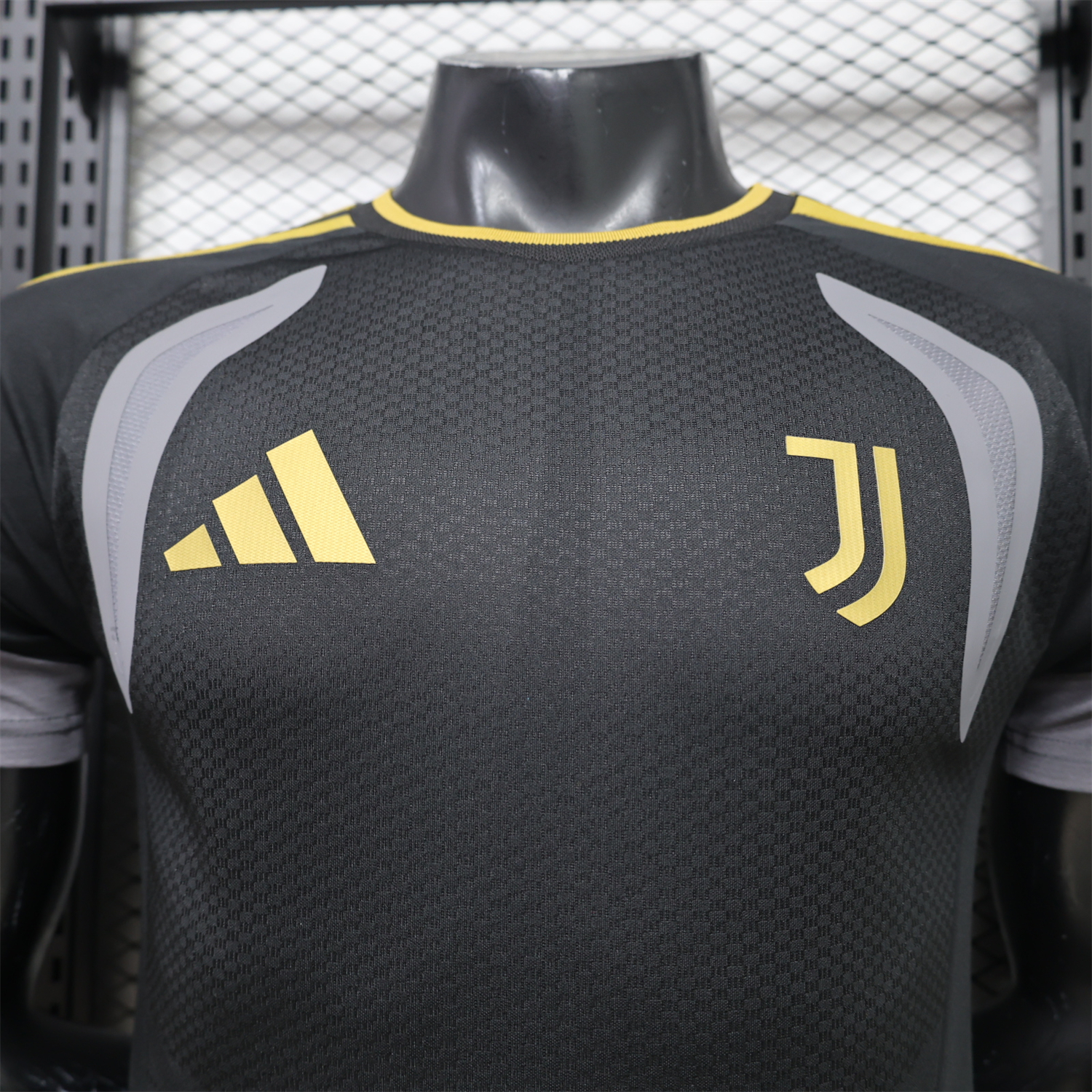 Juventus 26-27 Black Grey Training Jersey - Player Version - UnitedFutballJersey