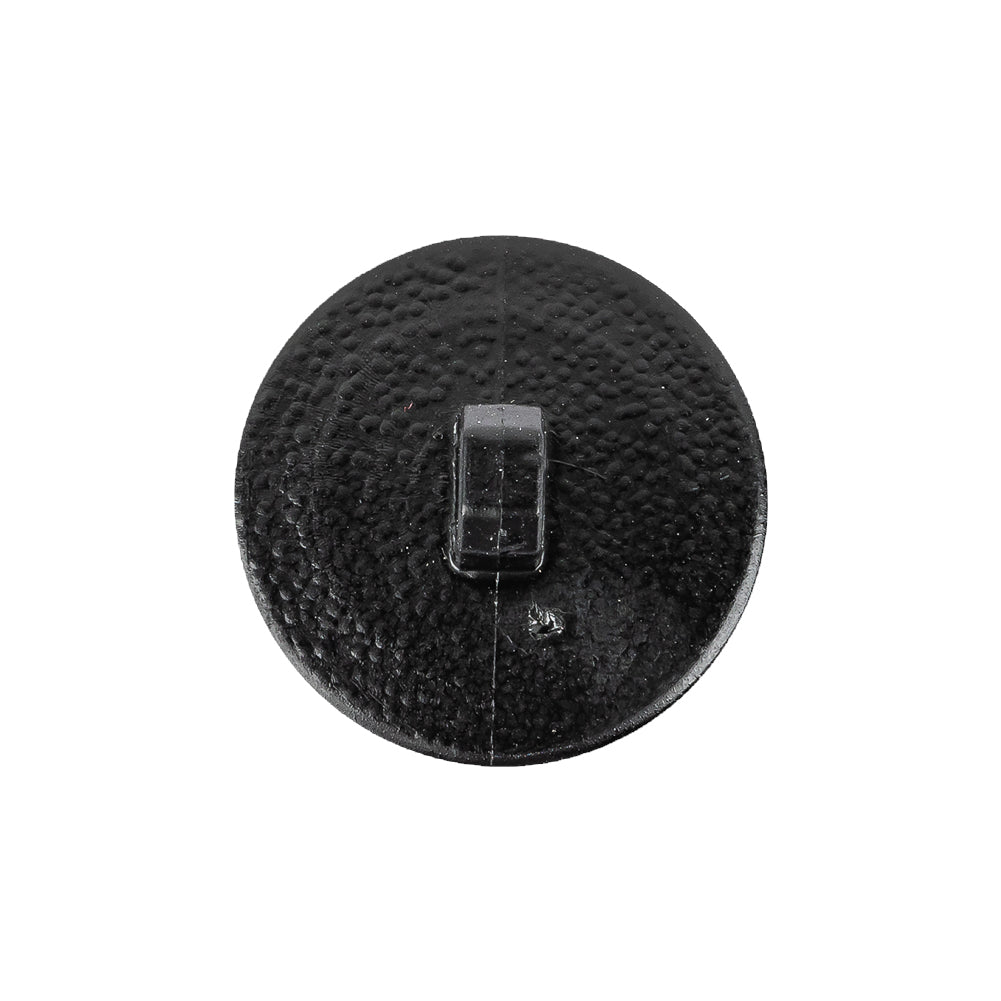Italian Shiny Black Basketweave Embossed Faux Leather Button - 36L/23mm - Joann Fabrics