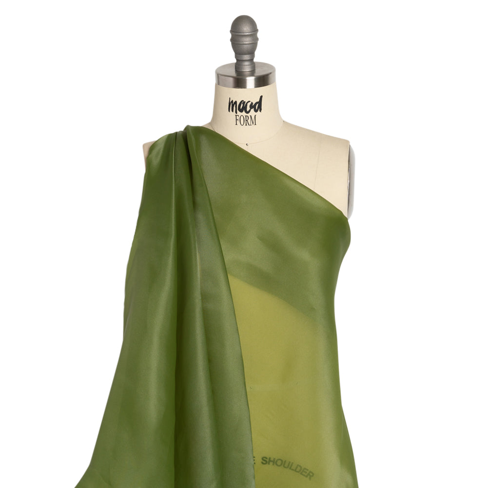 Satin-Faced Polyester Organza - Pesto Green - Ardea Collection by Mood - Joann Fabrics
