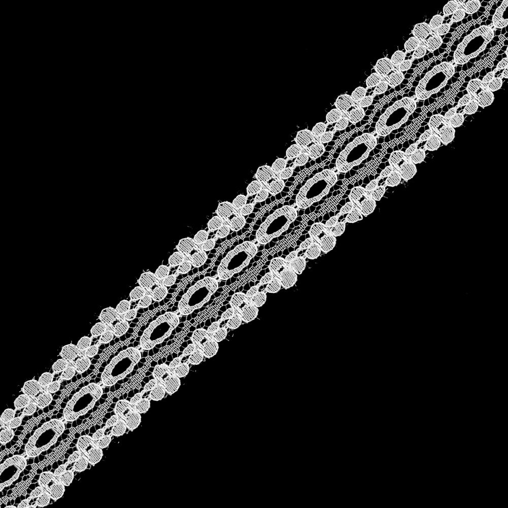White Fine Lace Trim - 1