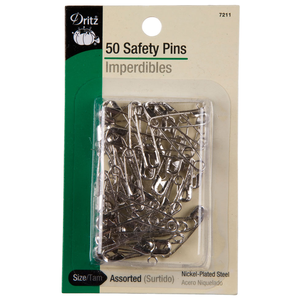 Dritz Assorted Size 1 & 2 Safety Pins - 50ct - Joann Fabrics