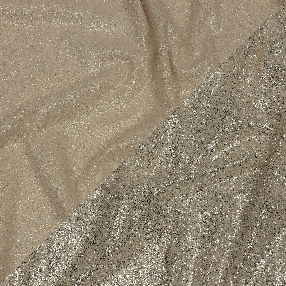Double Faced Glitter Tulle - Nude and Platinum - Gala Collection - Joann Fabrics