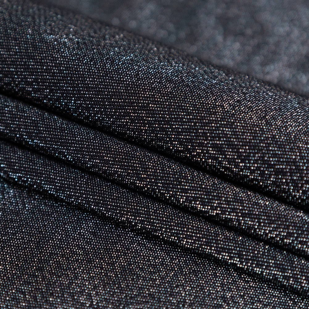 Brittani Metallic Silver and Black Stretch Two-Tone Satin - Joann Fabrics